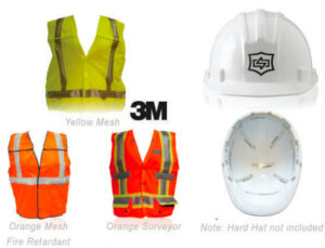 Scan-Link Vest and Hard Hats